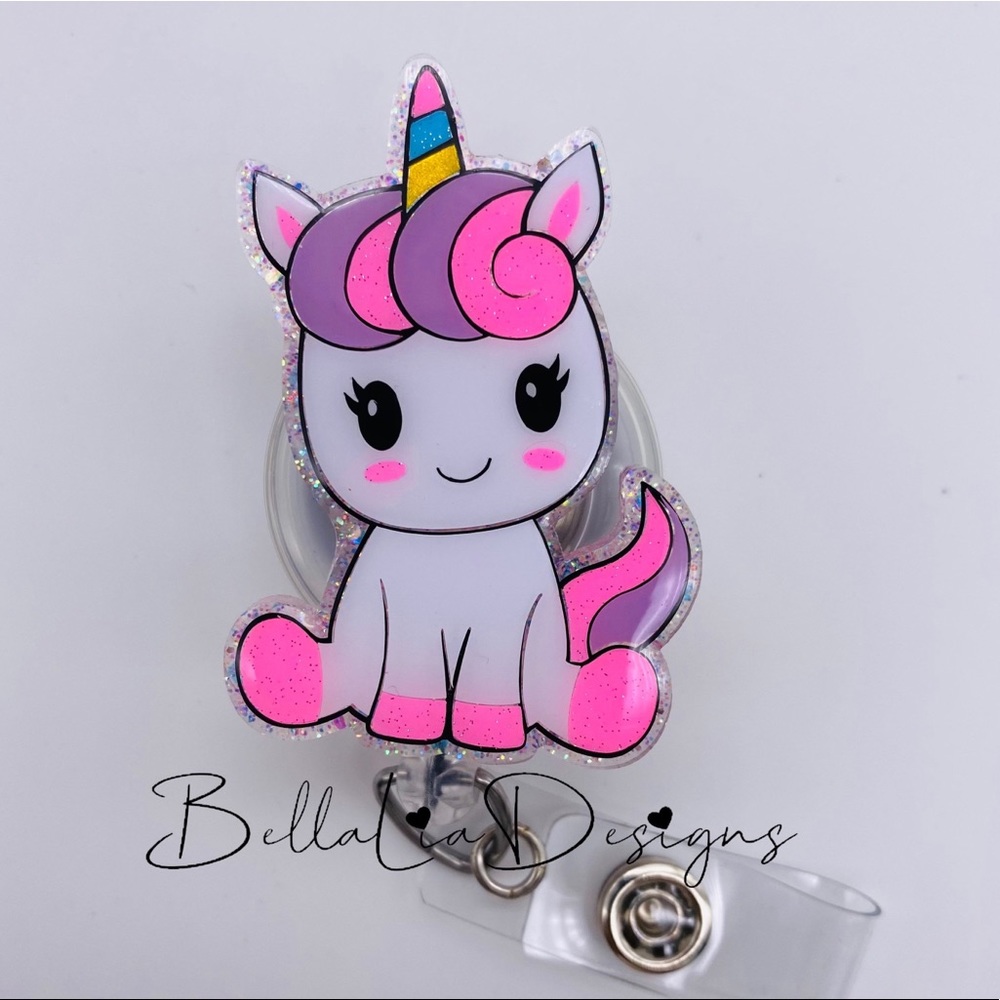 Cute Unicorn Badge Reel